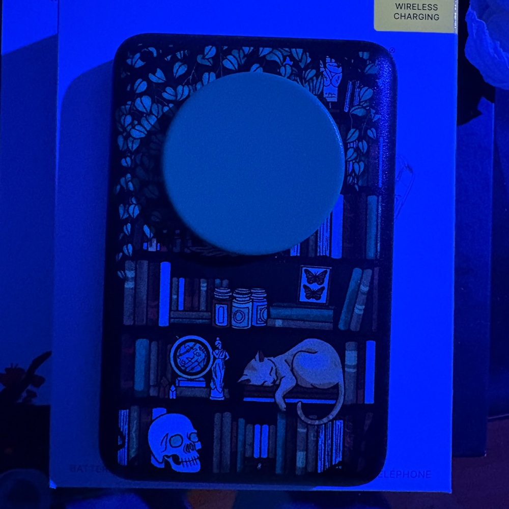 PopSocket Wireless Charger - Black and Blue